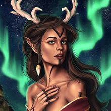 My project for course: Digital Fantasy Portraits with Photoshop. Traditional illustration, Drawing, Digital Illustration, Portrait Drawing, Digital Drawing, and Digital Painting project by Gabriela G. Telini - 01.02.2023