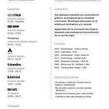 Mi proyecto del curso: Currículums para creativos: crea tu CV y carta de presentación. Creative Consulting, Portfolio Development, Communication, and Business project by Mauro Amodio - 12.20.2023