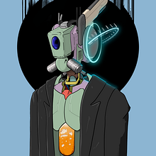 Bill - The Cyberpunk Civilian . Een project van Digitale illustratie,  Concept art y Ontwerp van personages van Liam Cooper - 16.01.2022