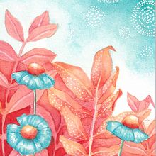 My project for course: Negative Watercolor Painting for Botanical Illustration. Projekt z dziedziny Trad, c, jna ilustracja, Malowanie akwarelą, R i sunek botaniczn użytkownika Claudia Colombo - 24.12.2023