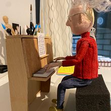 El pianista. Projekt z dziedziny Craft, Animacja poklatkowa, To i art użytkownika Paco Egea - 24.12.2023
