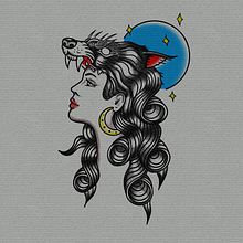 Girl Oldschool: Design de tatuagens estilo old school no Procreate. Drawing, Digital Illustration, and Tattoo Design project by Gabriel Amorim - 12.25.2023