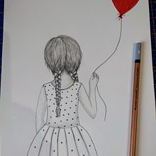 Niña con globo. Un progetto di Belle arti di Chary Flor - 25.12.2023