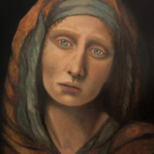 My project for course: Female Portraiture with Acrylics. Painting, Acr, and lic Painting project by Dana - 12.25.2023
