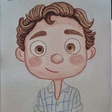Meu projeto do curso: Desenho fanart com aquarela e lápis de cor. Traditional illustration, Painting, Watercolor Painting, Portrait Drawing, Children's Illustration, and Colored Pencil Drawing project by Gabrielle Dias - 12.25.2023