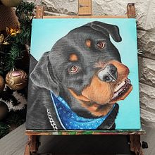 Mi proyecto del curso: Retrato realista de mascotas con pintura al óleo. Fine Arts, Painting, Oil Painting, and Naturalistic Illustration project by Cristina Nares - 12.26.2023