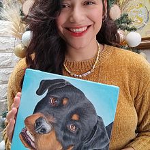 Retratos de Mascota por Cris Nares. Projekt z dziedziny Trad, c, jna ilustracja,  Malarstwo, Malarstwo akr, lowe i Malarstwo olejowe użytkownika Cristina Nares - 23.12.2023