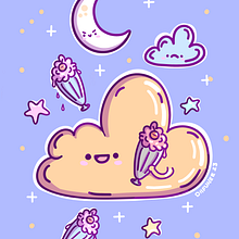 Mi proyecto del curso: Diseño de mundos kawaii: crea ilustraciones alegres. Un proyecto de Diseño de personajes, Ilustración digital y Manga de Dafne Aguilera - 25.12.2023