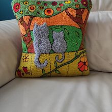 Il mio progetto del corso: Ricamo XL con ago magico. Un proyecto de Bordado, Decoración de interiores, Punch needle y Diseño textil de silviapunch3 - 26.12.2023