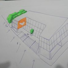 Meu projeto do curso: Desenho arquitetônico: perspectiva e releitura. 3D, Architecture, Interior Design, Drawing, Architectural Illustration, and Spatial Design project by sophia alvez - 12.24.2023