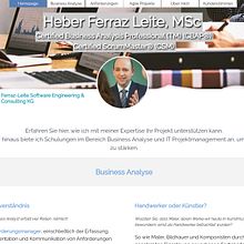 My new Website, all texts edited and improved with ChatGPT (website in german). Business, IT, and Web Design project by Heber Ferraz Leite - 12.26.2023