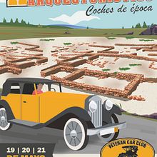 Cartel II Rally arqueológico 2023. Design de cartaz projeto de Eva Serrano - 27.12.2023