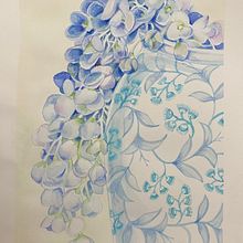 Blue vase. Watercolor Painting project by Narnia D - 12.27.2023