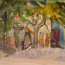 My project for course: Dreamy Watercolor Landscapes: Paint with Light. Painting, and Watercolor Painting project by Heidi McGuigan - 12.27.2023