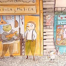 Mi proyecto del curso: Mundos imaginarios ilustrados con tinta y acuarela. Traditional illustration, Character Design, Drawing, Watercolor Painting, Ink Illustration, and Manga project by Beatriz Pérez Peiró - 12.27.2023