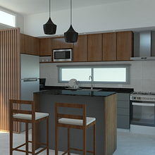 Mi proyecto del curso: Render de interiores con SketchUp y V-Ray Next. Architecture, Interior Architecture, Digital Architecture, and ArchVIZ project by María Luz Patrono - 12.26.2023
