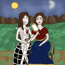 Illustrazioni ispirate alle opere di Frida Kahlo e di Garcia Lorca. Un proyecto de Ilustración digital de Giulia Davoli - 28.12.2023