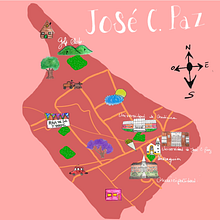 Mi proyecto del curso: Creación de mapas ilustrados: refleja la esencia de la ciudad. Traditional illustration, Infographics, Drawing, Digital Illustration, and Digital Painting project by Micaela Vera - 12.27.2023