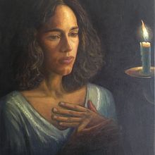 Study in Candle Light. Un proyecto de Pintura al óleo de Florian Clemente - 29.12.2023