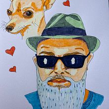 Mój projekt z kursu: Kreatywny portret markerami . Portrait Drawing project by Karo - 12.29.2023
