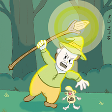 Meu projeto do curso: Ilustração de personagens fantásticos em estilo cartoon. Een project van Traditionele illustratie, Ontwerp van personages, Digitale illustratie y Digitale tekening van Priscila Cruz - 29.12.2023