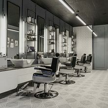 BARBERÍAS SHAVE BARBER & SPA - 2.0. Design, Architecture, Furniture Design, Making, Industrial Design, Interior Architecture, Interior Design, Lighting Design, Product Design, Creativit, Drawing, Artistic Drawing, 3D Design, Interior Decoration, and Spatial Design project by Paloma De la Rosa - 12.29.2023