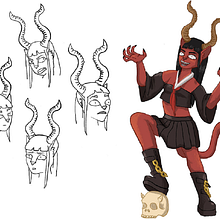 Mi proyecto final . Traditional illustration, Character Design, Drawing, Digital Illustration, and Digital Drawing project by loleestar - 12.21.2023