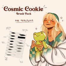 Brush Pack For Procreate - Cosmic Cookie by Magdalina Dianova. Un projet de Illustration numérique, Dessin numérique, Peinture numérique, Conception de personnages, Illustration traditionnelle, Dessin, Dessin de portrait, Dessin anatomique, Peinture, Peinture à l'huile, B, e dessinée , et Manga de Magdalina Lily - 30.12.2023