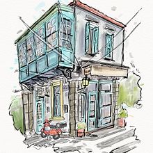 Mi proyecto del curso: Dibujo arquitectónico expresivo con marcadores de colores. Sketching, Drawing, Architectural Illustration, Sketchbook & Ink Illustration project by Juano Lucarelli - 12.30.2023