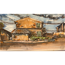Expressive Architectural Sketching with Colored Markers. Sketching, Drawing, Architectural Illustration, Sketchbook & Ink Illustration project by Karen Weber - 12.29.2023