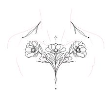 Mi proyecto del curso: Diseño de tatuajes botánicos con Procreate. Un progetto di Illustrazione tradizionale, Illustrazione digitale, Design di tatuaggi e Illustrazione botanica di Maria Sanchez - 01.01.2024