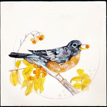 My project for course: Watercolor with Filigree and Metallic Details. Un proyecto de Ilustración tradicional, Pintura, Pintura a la acuarela, Ilustración botánica, Ilustración naturalista				 y Pintura decorativa de katharina_rutkowski - 01.01.2024