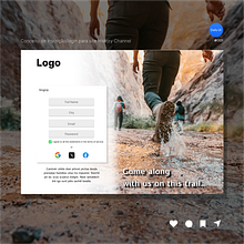 Pagina SingUp - Dailyui Challenge #001. Projekt z dziedziny Design, UX / UI i Web design użytkownika Jonathan Rafael - 25.12.2023
