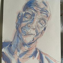 My project for course: Artistic Portrait with Watercolors. Projekt z dziedziny Malowanie akwarelą i Portret użytkownika tunkualina - 01.01.2024