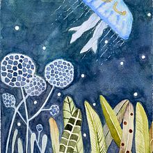 Mój projekt z kursu: Technika negatywowa w akwareli dla ilustracji botanicznych. Traditional illustration, Watercolor Painting, and Botanical Illustration project by Karo - 01.02.2024