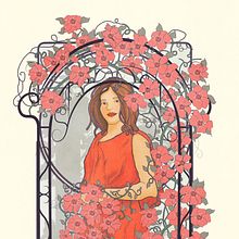 Mi proyecto del curso: Retrato ilustrado con estilo art nouveau. Un proyecto de Ilustración tradicional, Bellas Artes, Ilustración digital, Dibujo de Retrato, Dibujo artístico, Dibujo digital y Pintura digital de Jairon de la Rosa - 15.07.2023