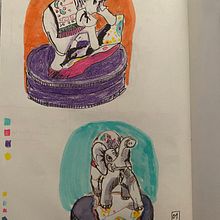 Mi proyecto del curso: Sketching diario: desarrolla tu visión artística. Traditional illustration, Sketching, Creativit, Drawing, and Sketchbook project by PAULA LAMA LAGOS - 01.02.2024