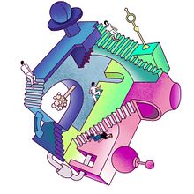 Proyecto de Máster - Autoconocimiento en un espacio-tiempo distópico.. Un progetto di Illustrazione digitale di Esteban Plazibat - 03.01.2024