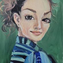 Meu projeto do curso: Pintura de retratos femininos com tinta acrílica. Projekt z dziedziny  Malarstwo, Malarstwo akr i lowe użytkownika Renata Cabral - 04.01.2024