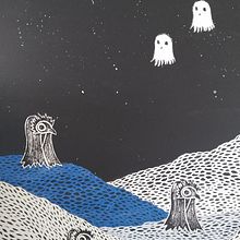 Ghosts. Painting, and Printing project by Kathryn Schmidt - 01.04.2024