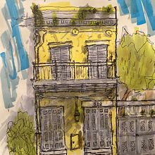 House sketch. Sketchbook project by alessandro_leoni - 01.04.2024