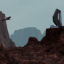 My project: Futuristic 3D environments with Photoshop and Blender. Un progetto di 3D, Postproduzione fotografica, Ritocco fotografico e Modellazione 3D di Alex Manalo - 04.01.2024