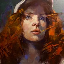 My project for course: Contemporary Oil Portraiture. Un proyecto de Ilustración tradicional, Bellas Artes, Pintura y Pintura al óleo de ccavatai - 04.01.2024