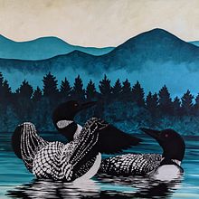 Loons. Acr, and lic Painting project by jmailhot236 - 01.05.2024