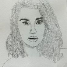 My project for course: Portrait Sketchbooking: Explore the Human Face. Sketching, Drawing, Portrait Drawing, Artistic Drawing, and Sketchbook project by tiruvannamalai2015 - 01.02.2024