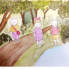 My project for course: Watercolor Illustration with Japanese Influence. Traditional illustration, Drawing, and Watercolor Painting project by Stefany carballo - 01.05.2024