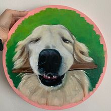 Mi proyecto del curso: Retrato realista de mascotas con pintura al óleo. Een project van  Beeldende kunst, Schilderij,  Olieverfschilderij y Naturalistische illustratie van Sabrina Federico - 04.01.2024