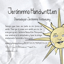 Jerónimo Handwritten. Design, Design gráfico, Tipografia, e Desenho tipográfico projeto de Jerónimo Visñovezky - 06.01.2024