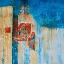Mein Abschlussprojekt für den Kurs: Aquarell Textur-Meisterkurs. Fine Arts, Painting, and Watercolor Painting project by heidrunknoch - 01.06.2024