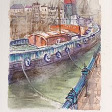 My project for course: Watercolor Techniques for Painting Seascapes. Painting, Watercolor Painting, and Naturalistic Illustration project by y7dfcnx8rv - 01.06.2024